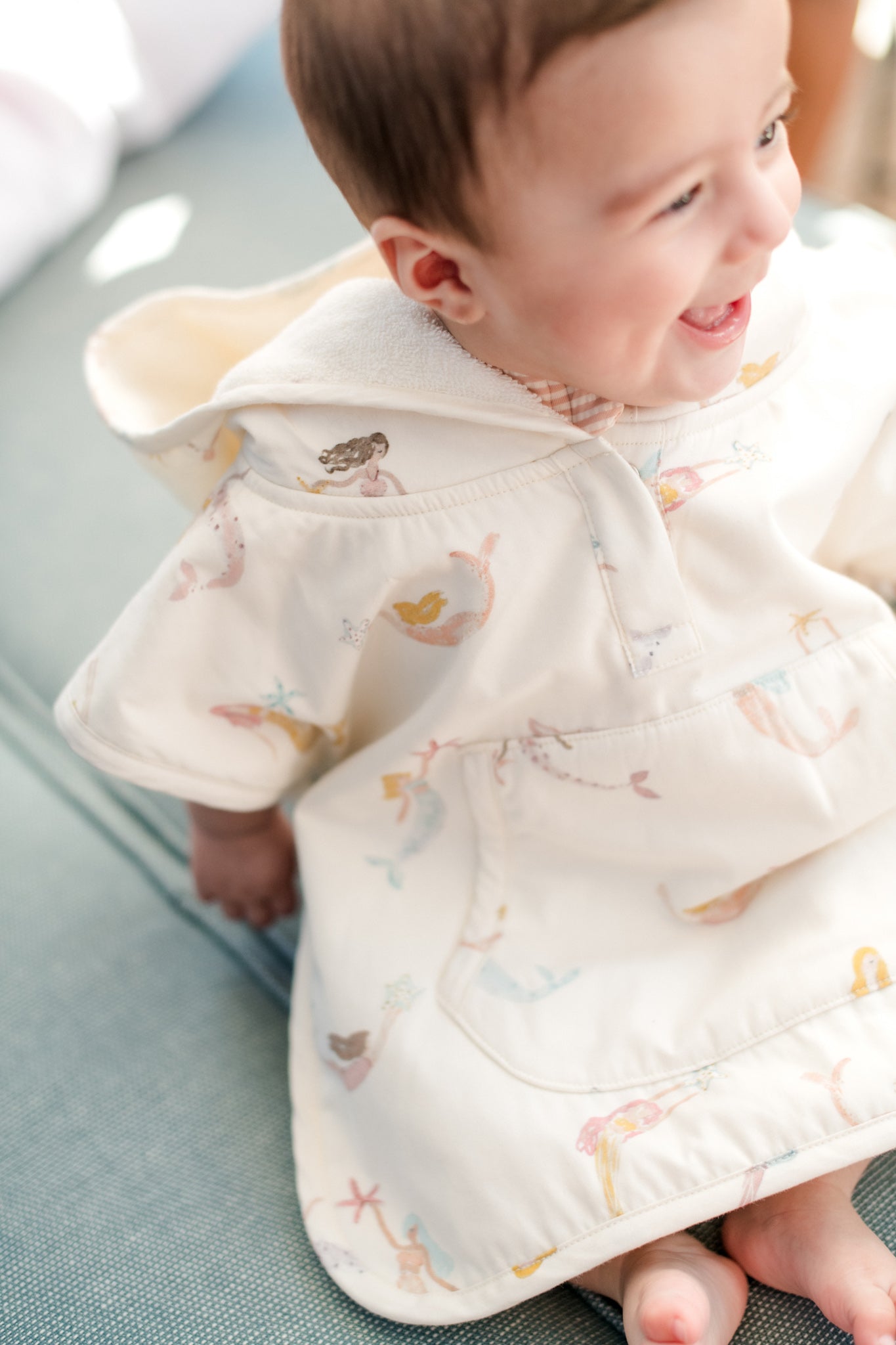 Pehr - Hooded Poncho Towel - Mermaid Melody- Baby-2