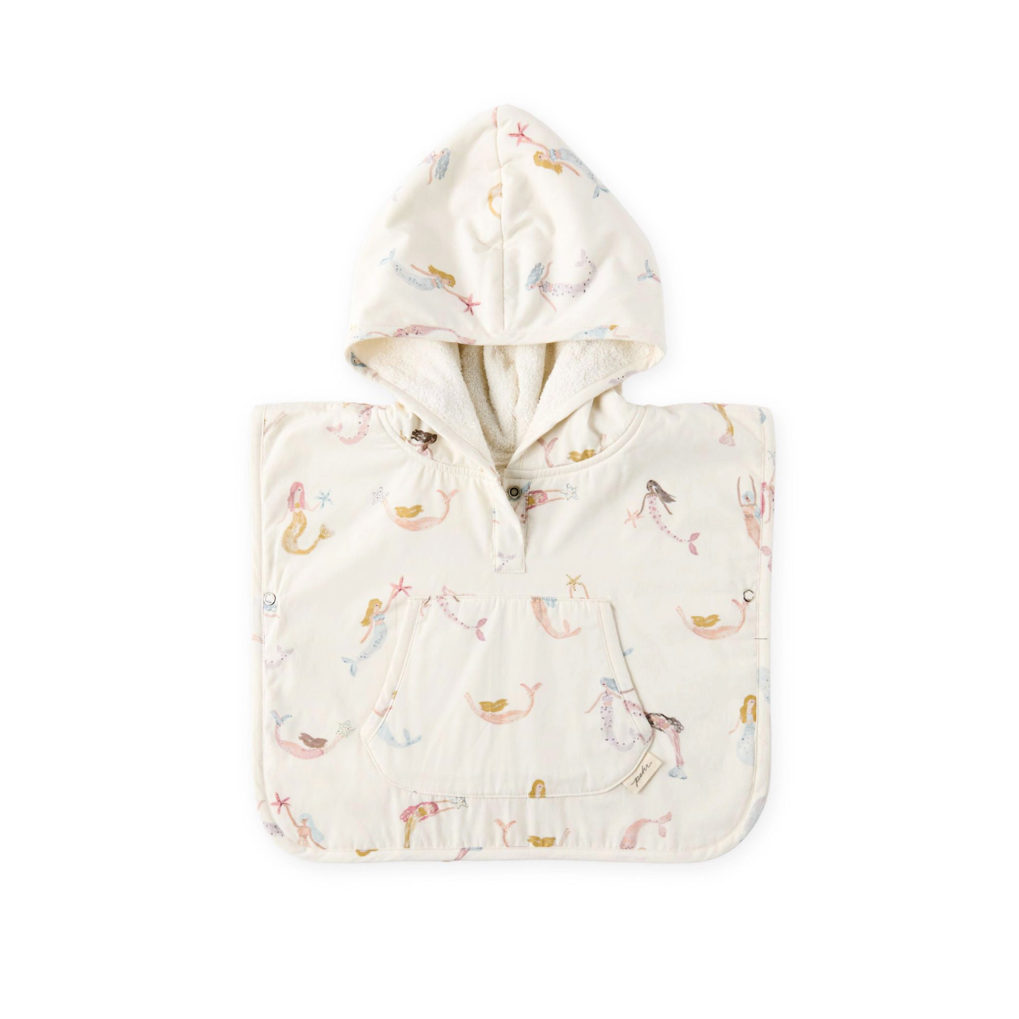 Pehr - Hooded Poncho Towel - Mermaid Melody- Baby-7
