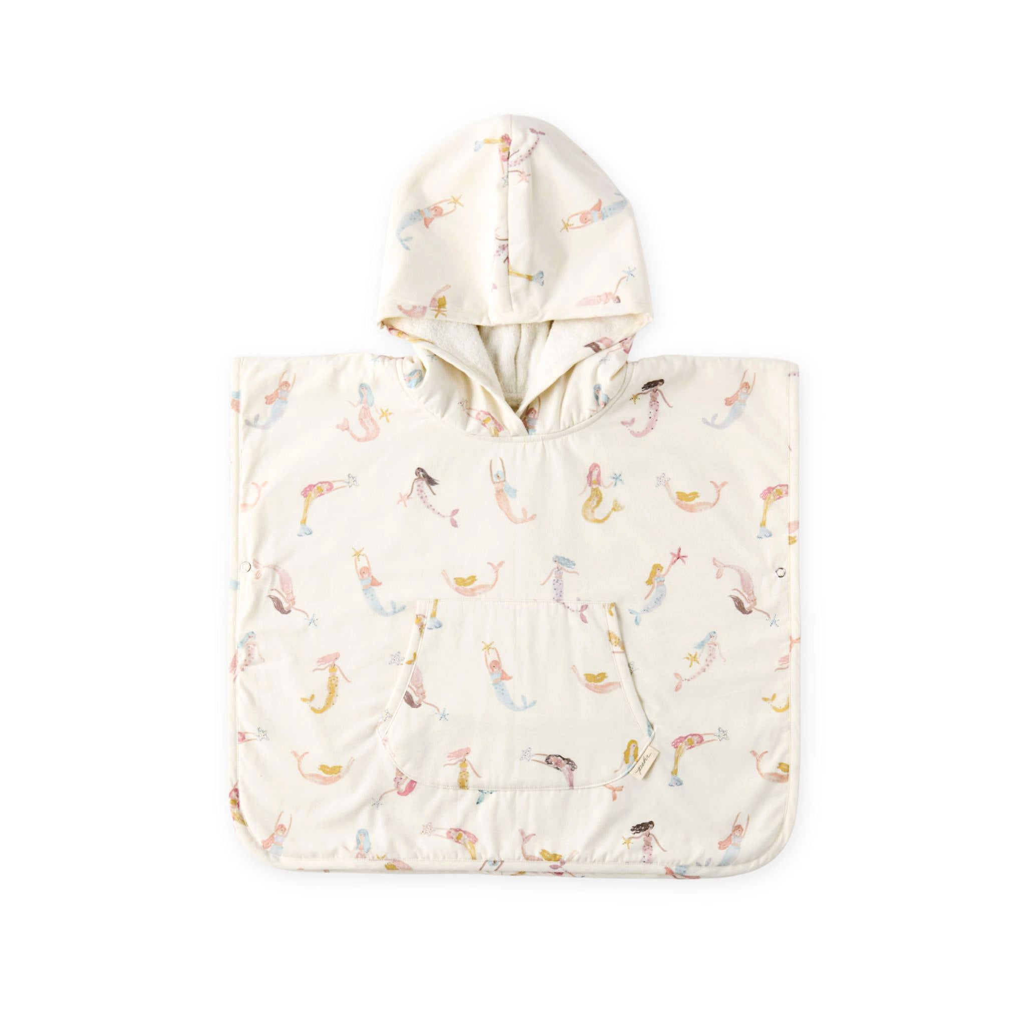 Pehr - Hooded Poncho Towel - Mermaid Melody- Toddler-1