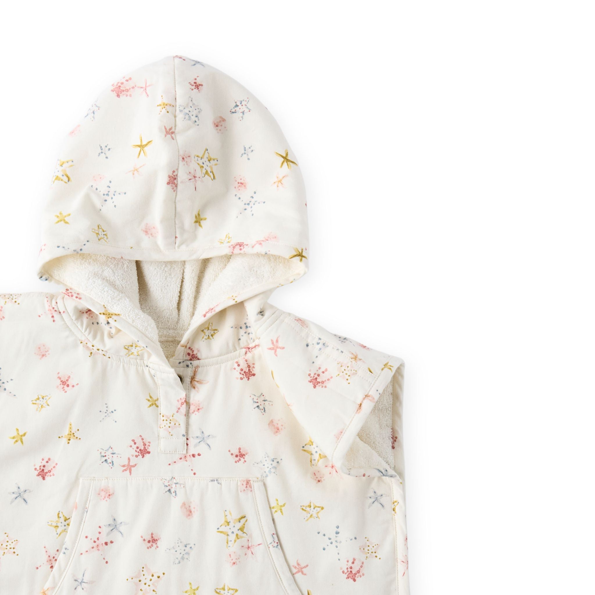Pehr - Hooded Poncho Towel - Starfish- Baby-1