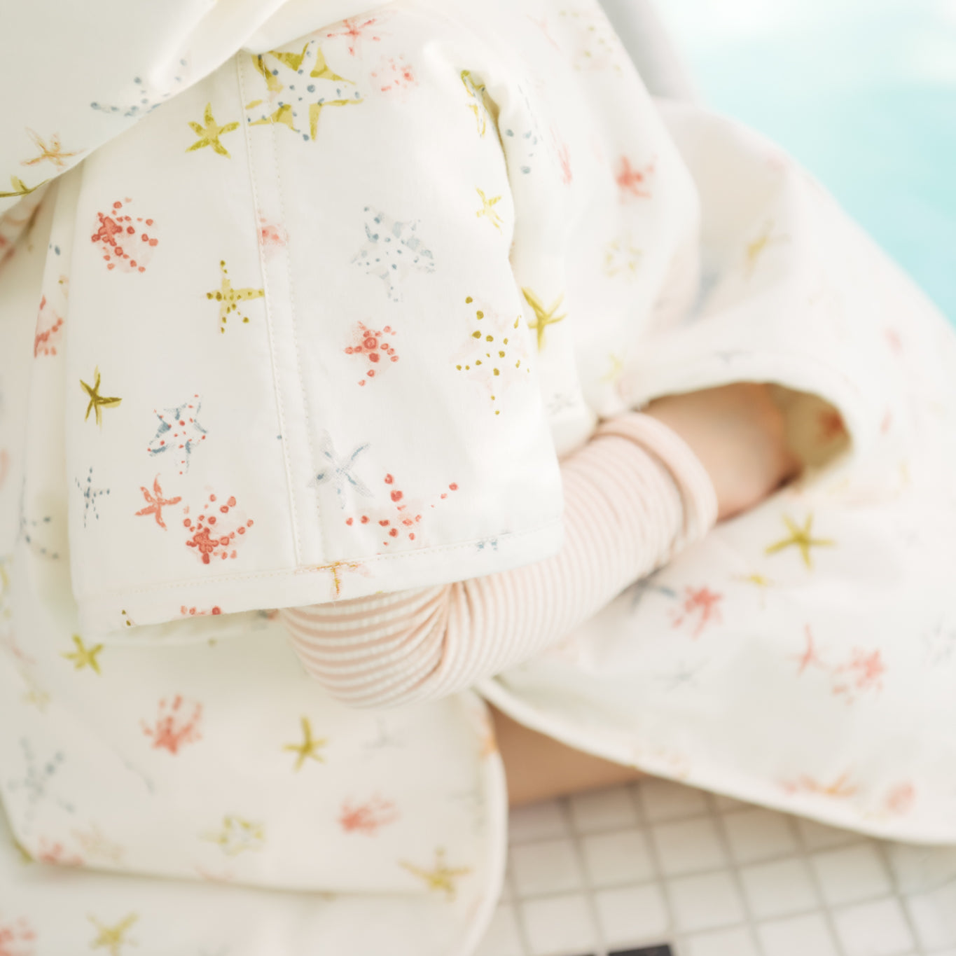 Pehr - Hooded Poncho Towel - Starfish- Baby-2