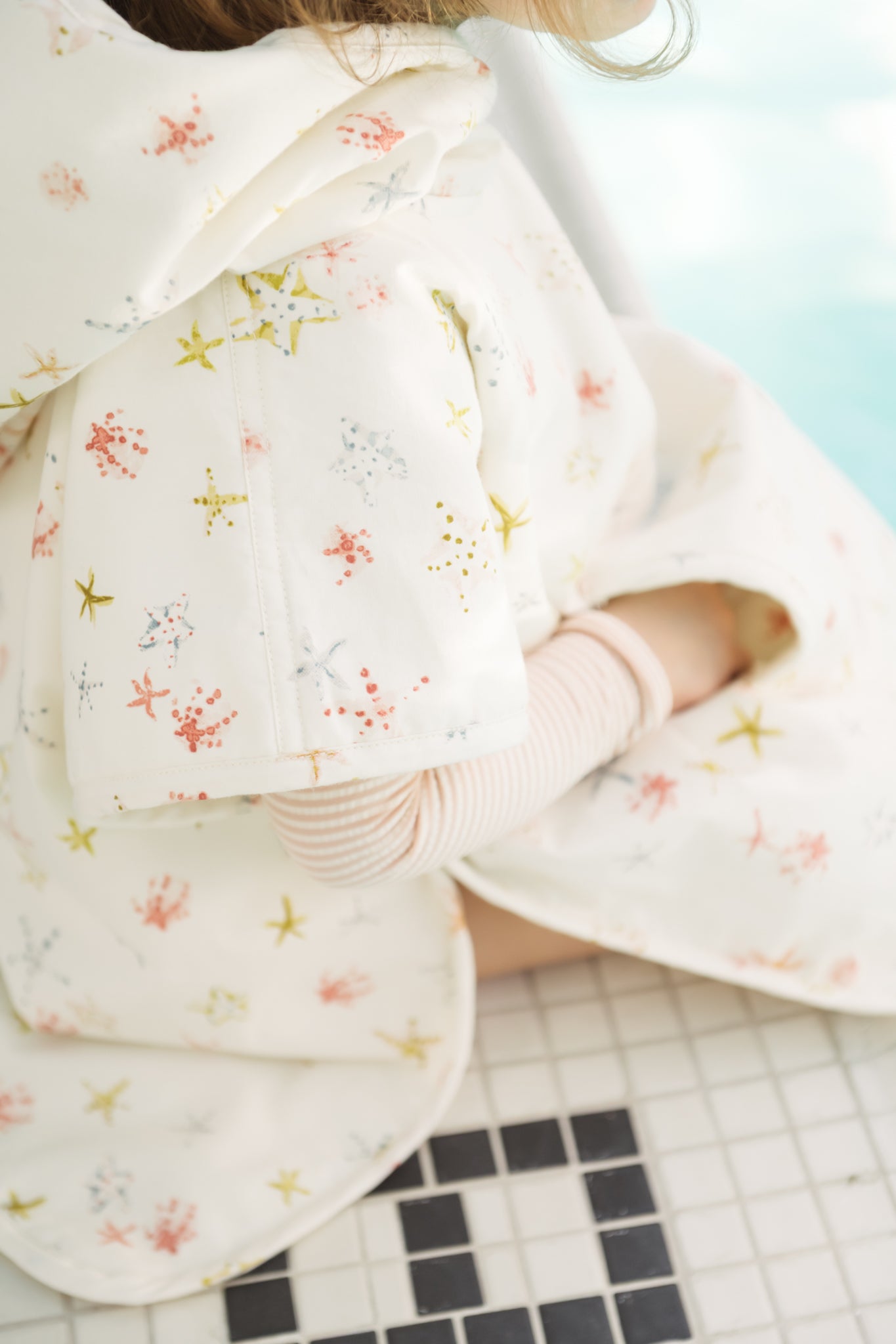 Pehr - Hooded Poncho Towel - Starfish- Baby-2