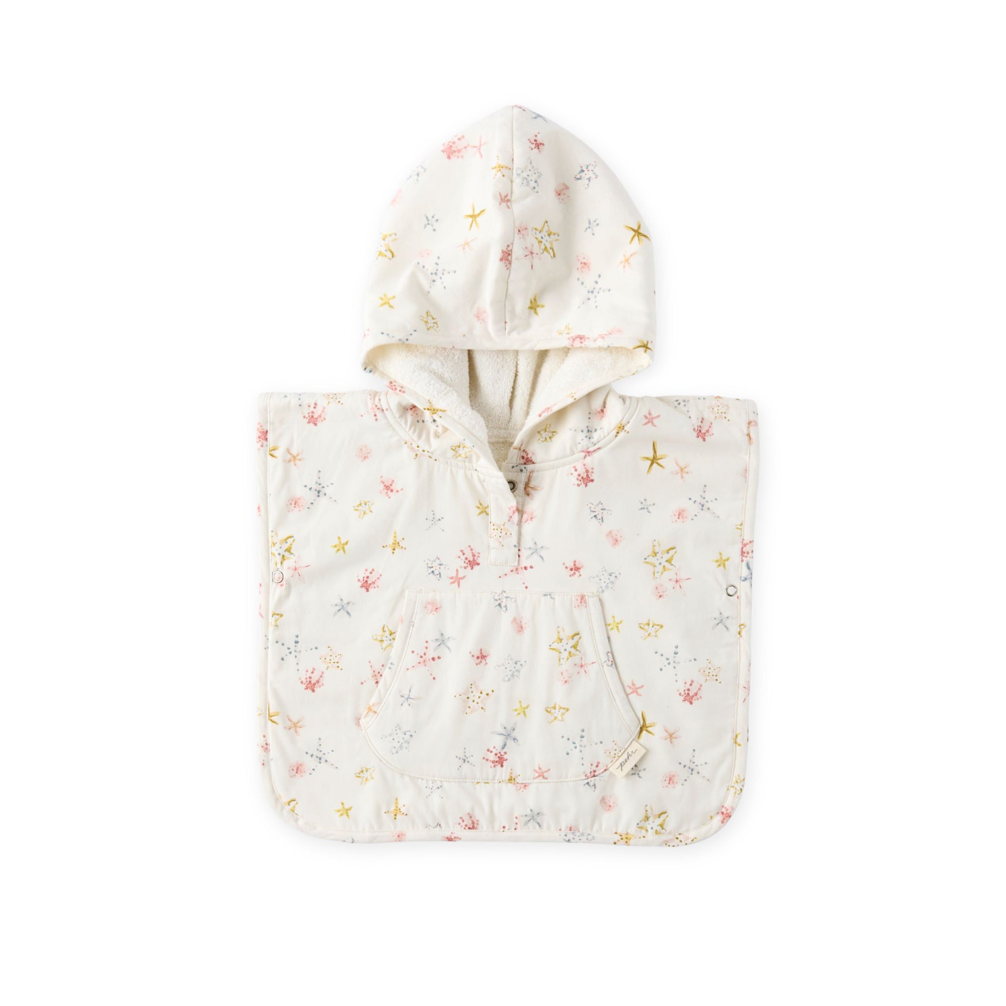 Pehr - Hooded Poncho Towel - Starfish- Baby-7
