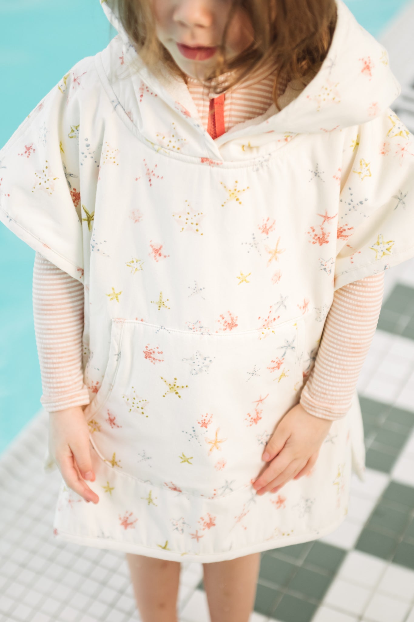 Pehr - Hooded Poncho Towel - Starfish- Toddler-2