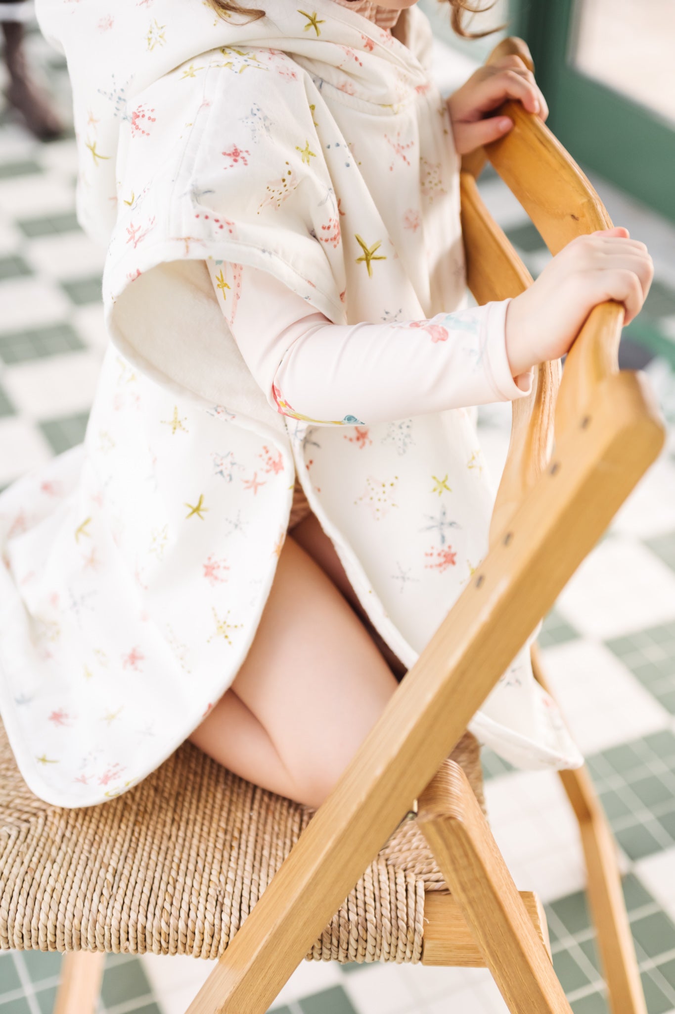 Pehr - Hooded Poncho Towel - Starfish- Toddler-3