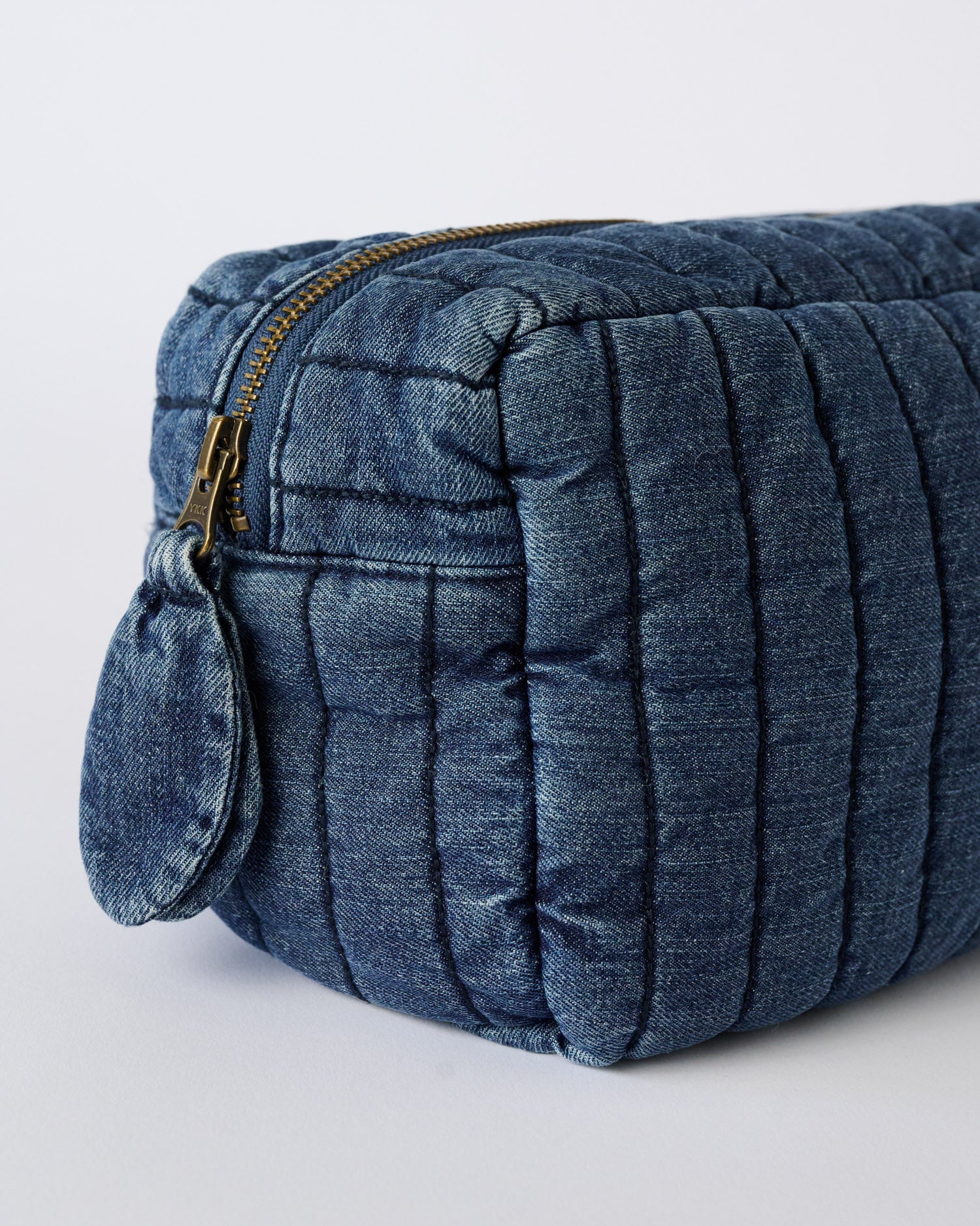 Pehr-Quilted Denim Pouch-Vintage Wash-3