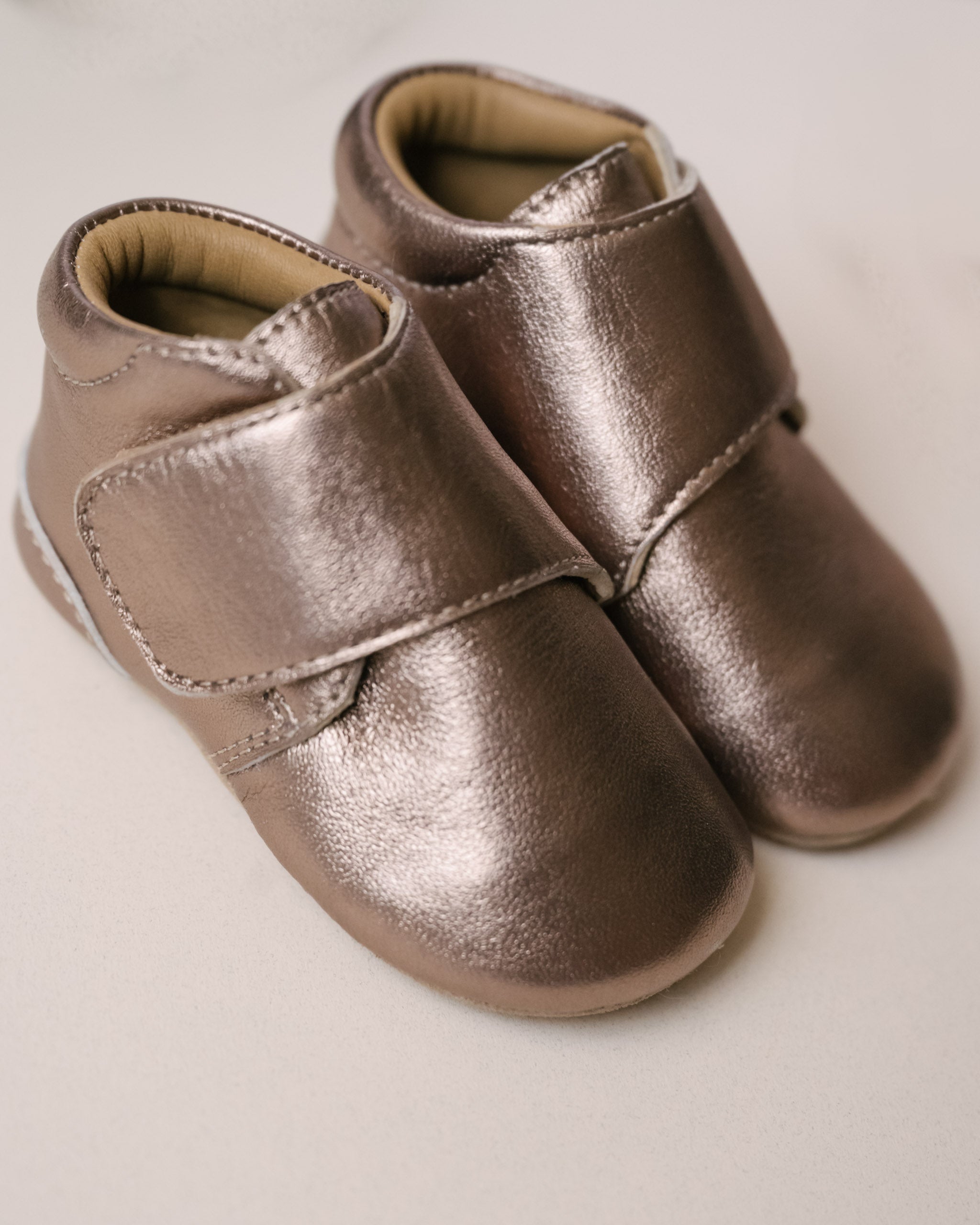 Pehr-Metallic Babble Bootie-Antique Bronze-4