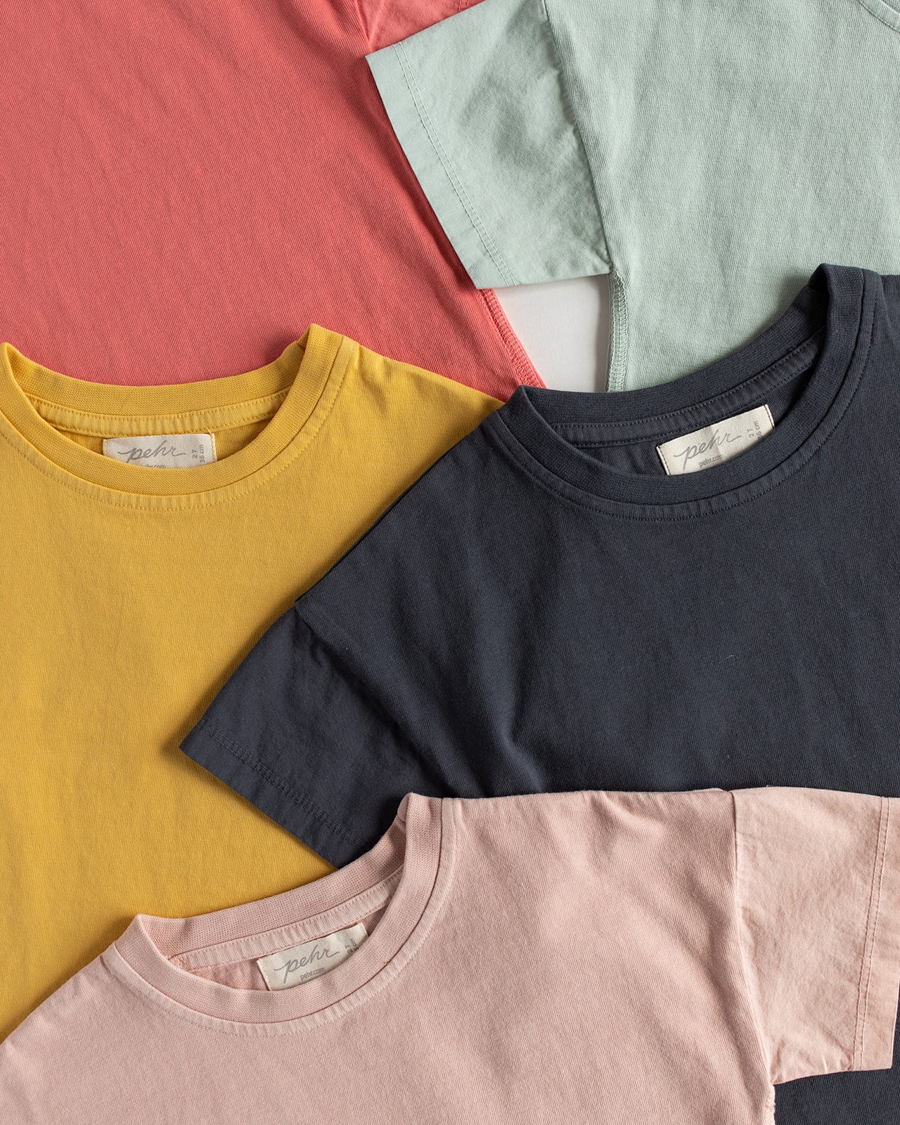 Pehr-Garment Dye T-Shirt-Ink Blue-Toddler-5