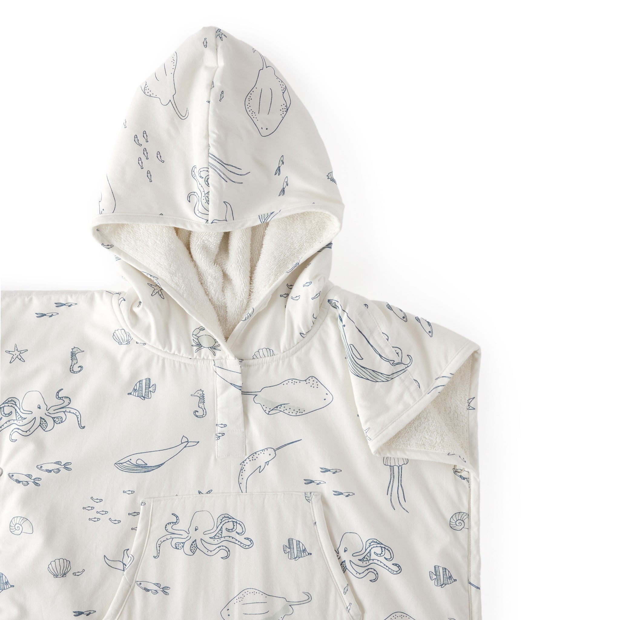 Pehr - Hooded Poncho Towel - Life Aquatic - Baby -1