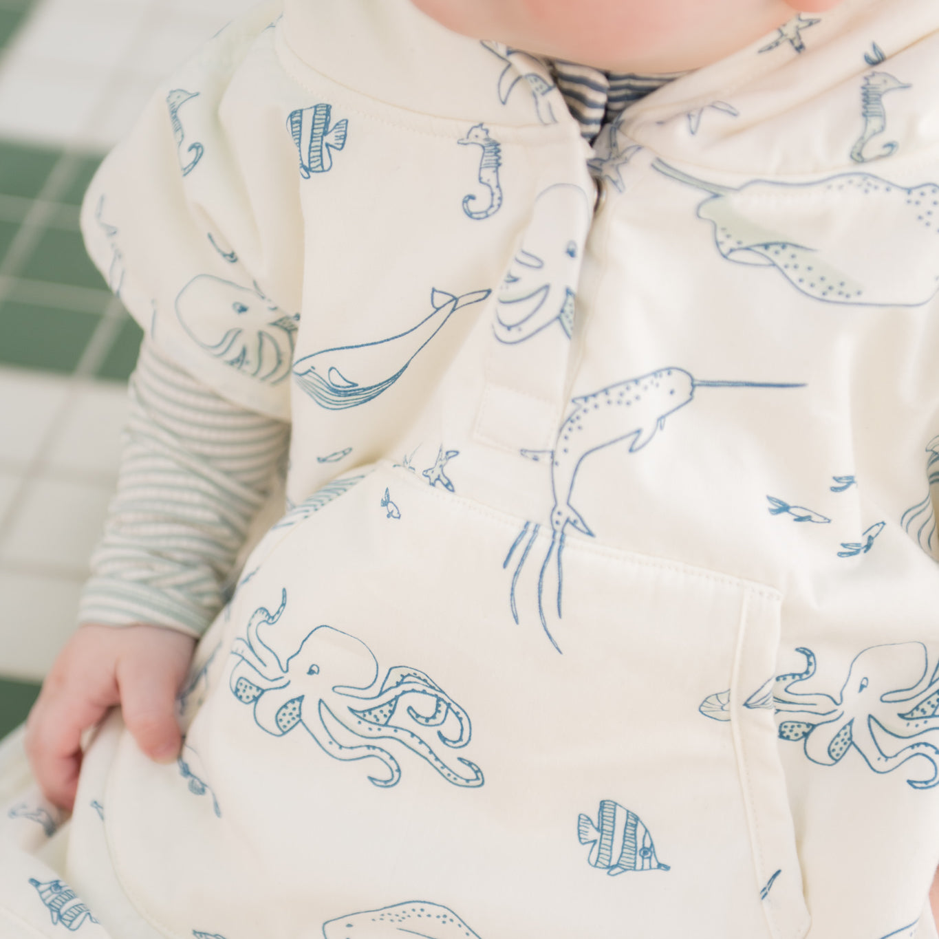 Pehr - Hooded Poncho Towel - Life Aquatic - Baby -2