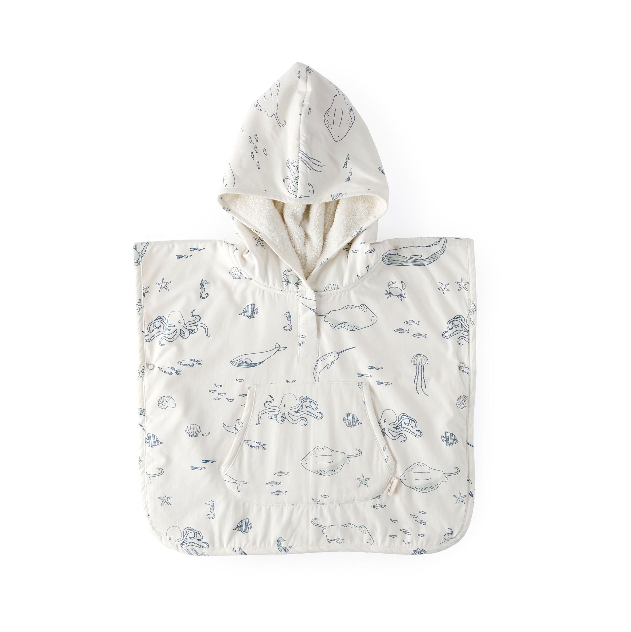 Pehr - Hooded Poncho Towel - Life Aquatic - Baby -7