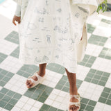 Pehr - Hooded Poncho Towel - Life Aquatic - Toddler-3