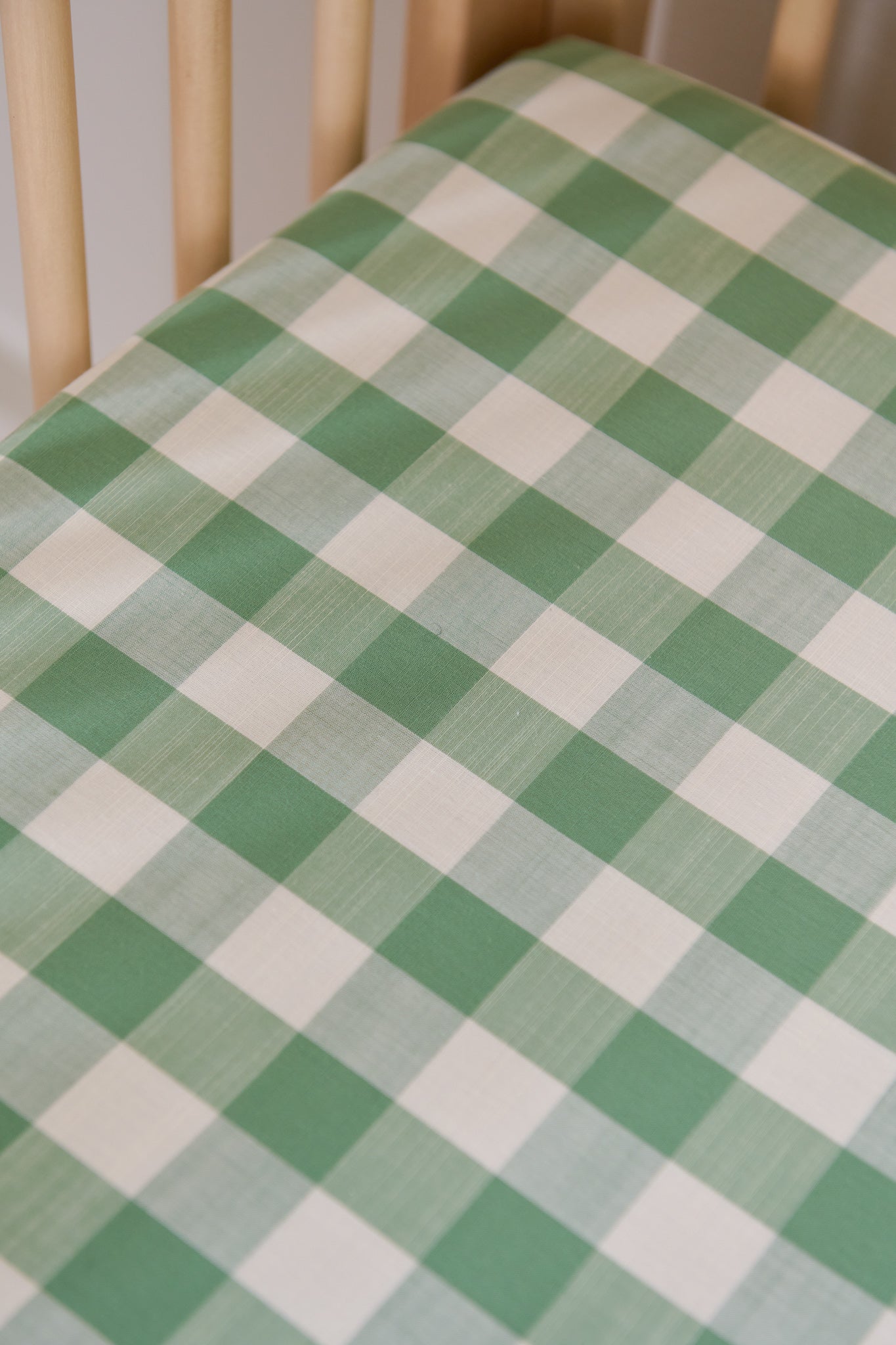 Pehr-Checkmate Crib Sheet- Checkmate Grass-2