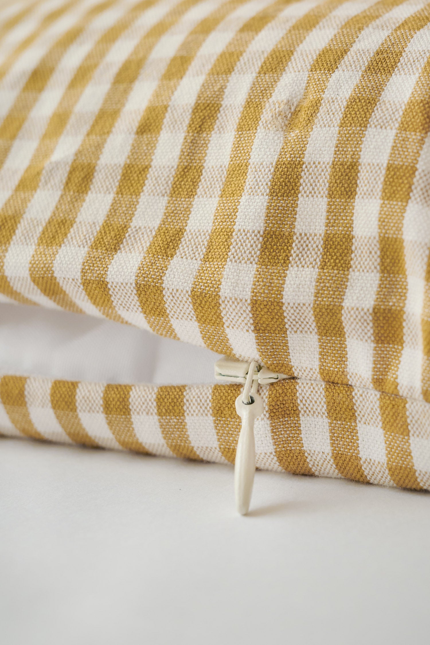 Pehr-Gingham Duvet Cover-Dijon-3