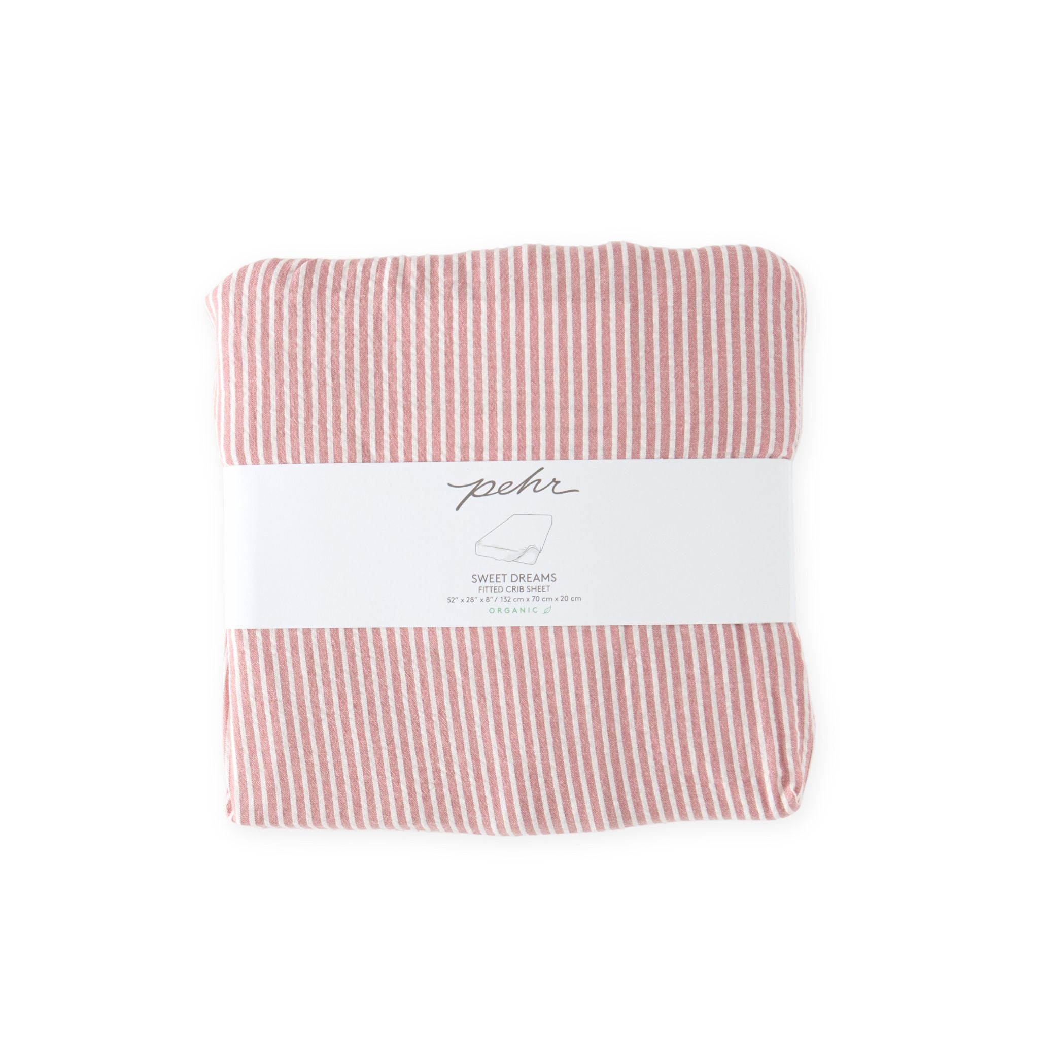 Pehr-Seersucker Crib Sheet-Anchor Red-6