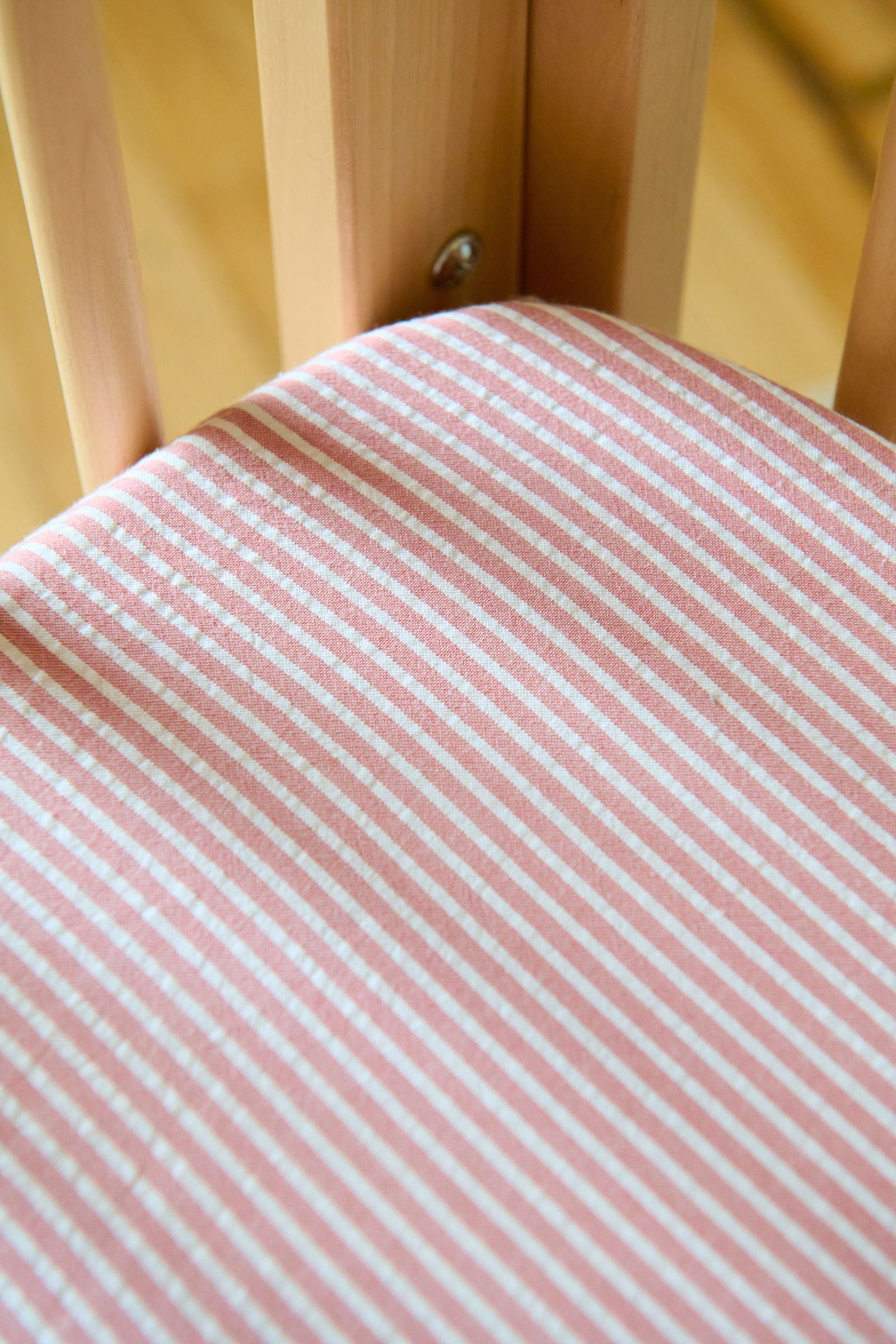 Pehr-Seersucker Crib Sheet-Anchor Red-5