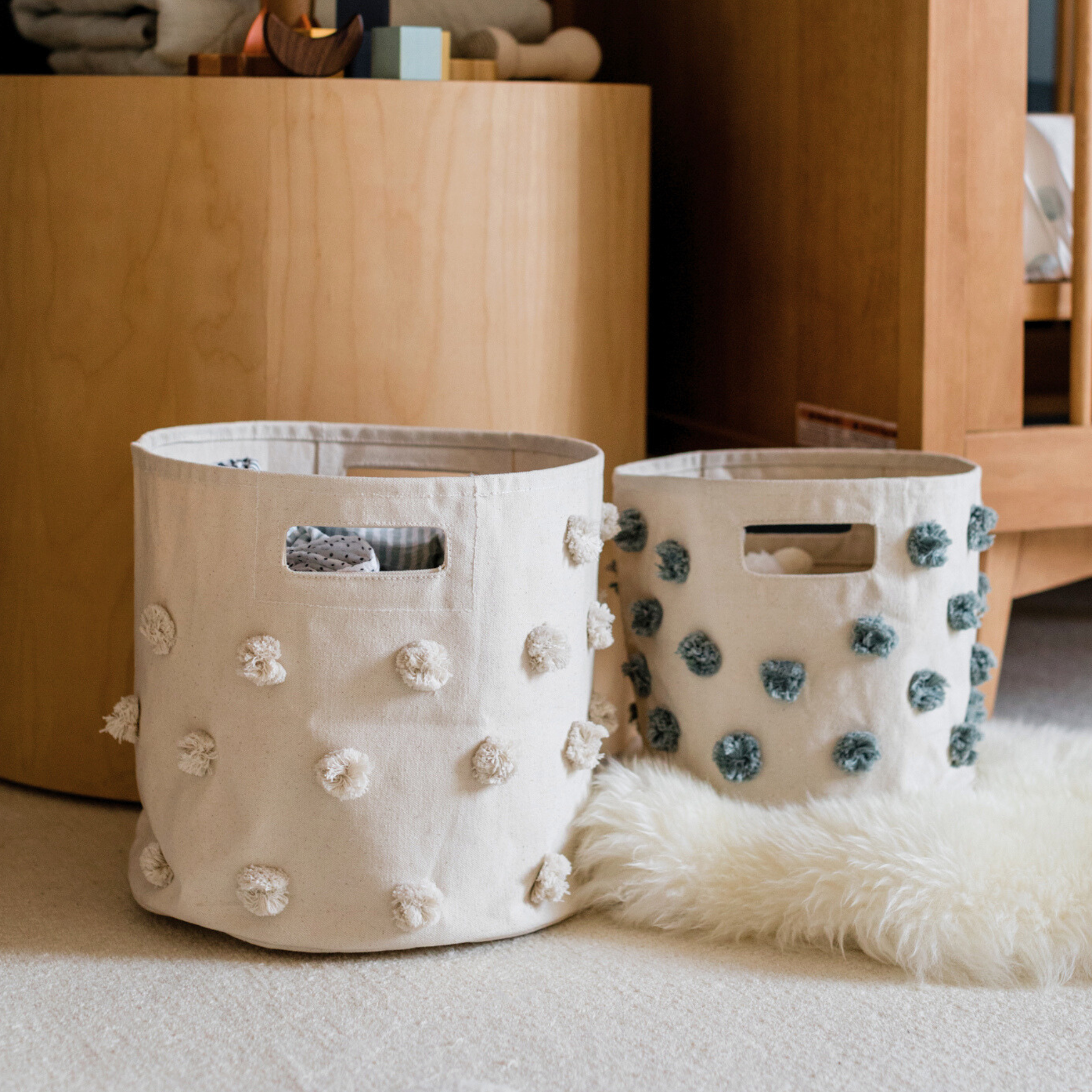 Pehr-Pom Pom Basket- Bin-Natural-3