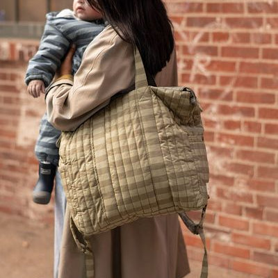 Pehr-Convertible Diaper Bag-Moss Stripe-6