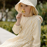 Pehr-Bucket Hat-Stripes Away Marigold-Toddler-2