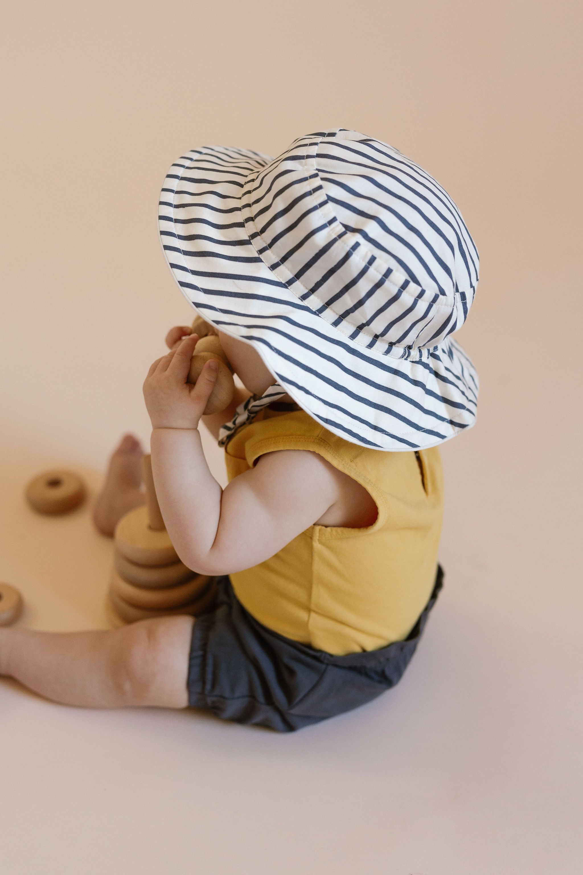 Pehr-Bucket Hat-Stripes Away Ink Blue-Baby-5