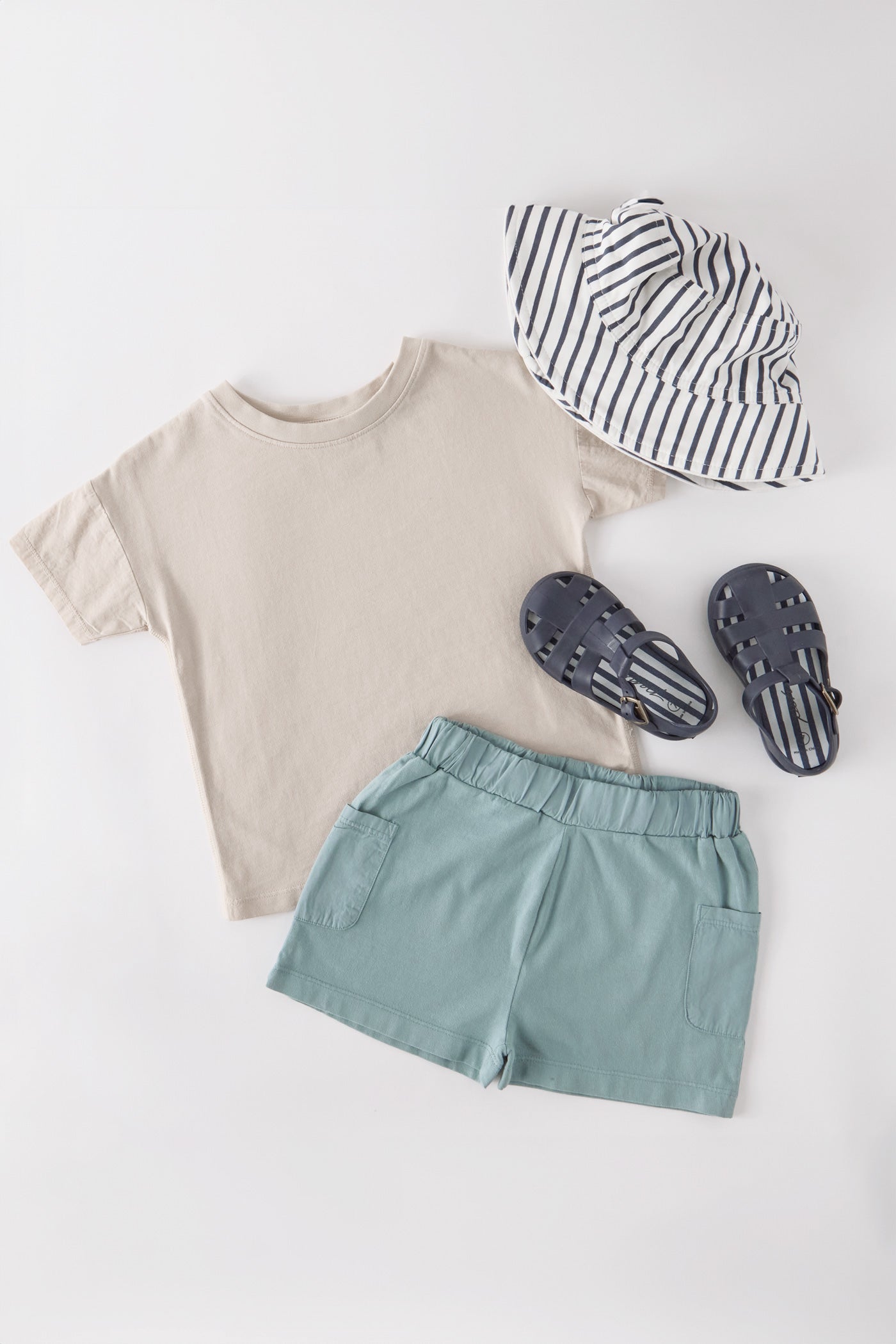 Pehr-Bucket Hat-Stripes Away Ink Blue-Toddler-3