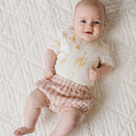 Pehr-Short Sleeve Shoulder Snap One-Piece-Follow Me Giraffe-5