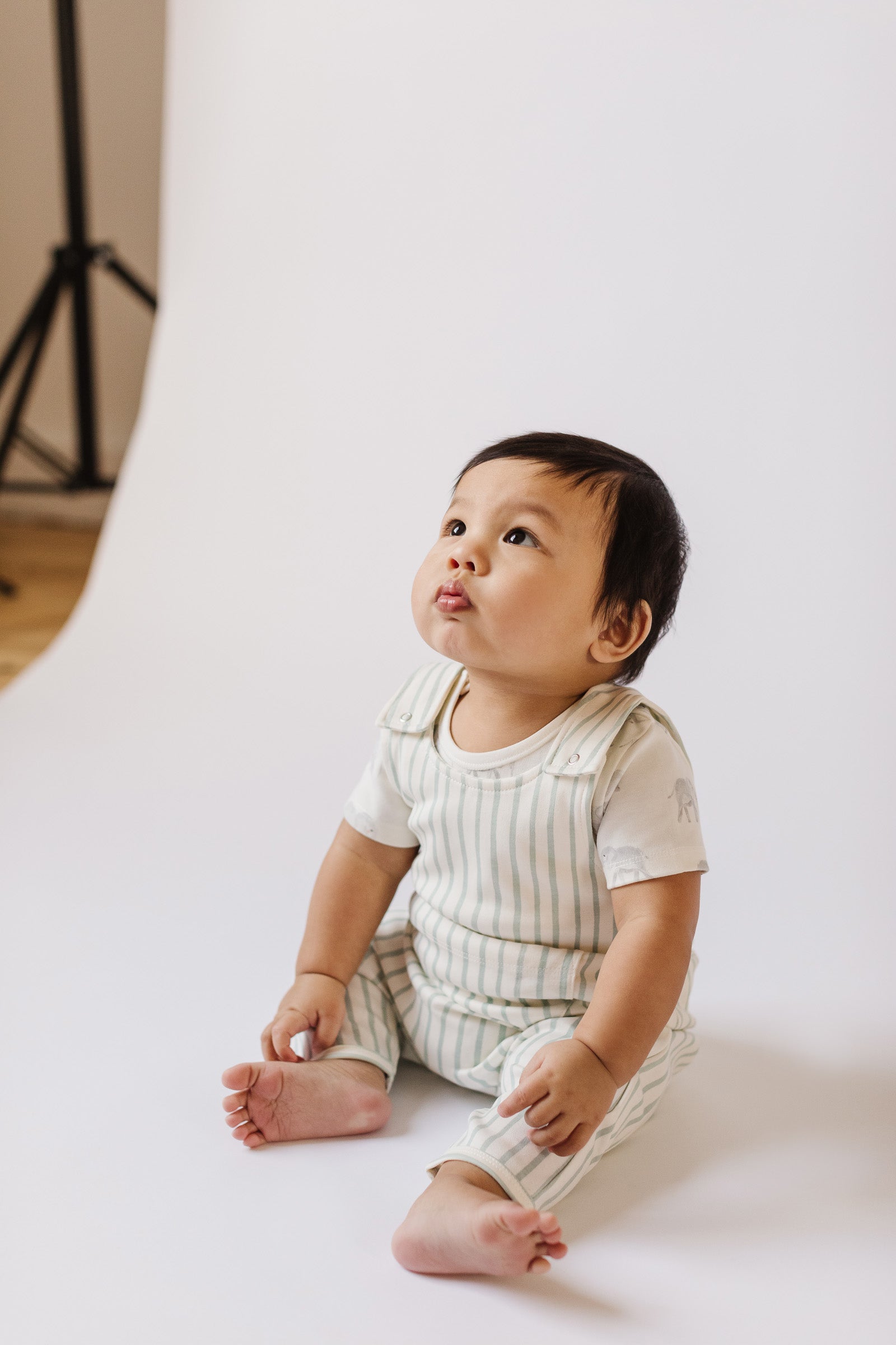 Pehr-Short Sleeve Shoulder Snap One-Piece-Follow Me Elephant-4