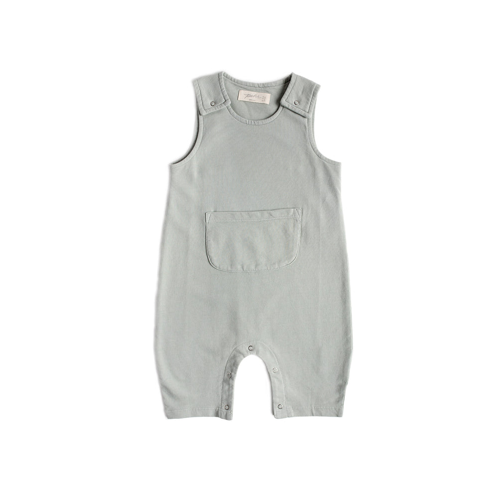 French Terry Overalls Overalls Pehr Soft Sea 0 - 3 mos. 