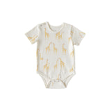 Pehr-Short Sleeve Shoulder Snap One-Piece-Follow Me Giraffe-1