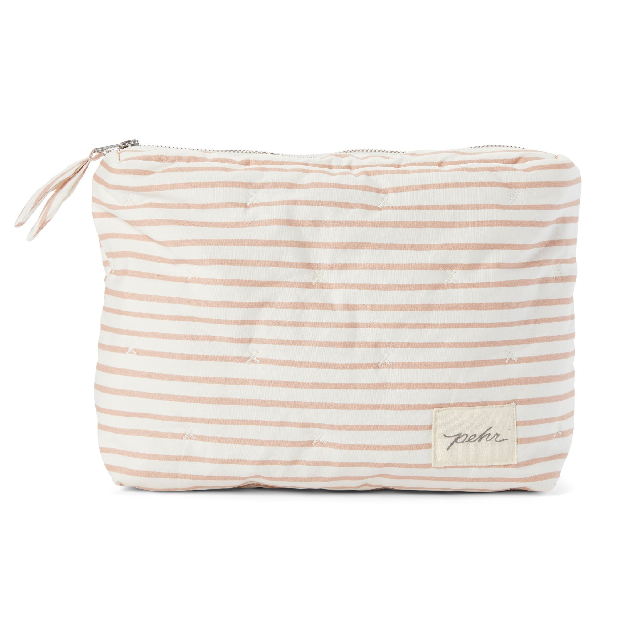Pehr-On The Go Pouch-Stripes Away Rose Pink Medium-1