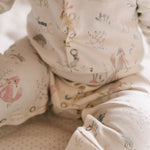 Henley Patch Pocket Romper - Forest Fable