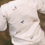 Henley Patch Pocket Romper - High Seas