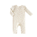 baby ruffle romper secret garden in pinks pattern
