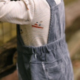 Corduroy Overall - Harbor- Back