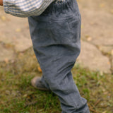 Corduroy Overall - Harbor- Side - On Model
