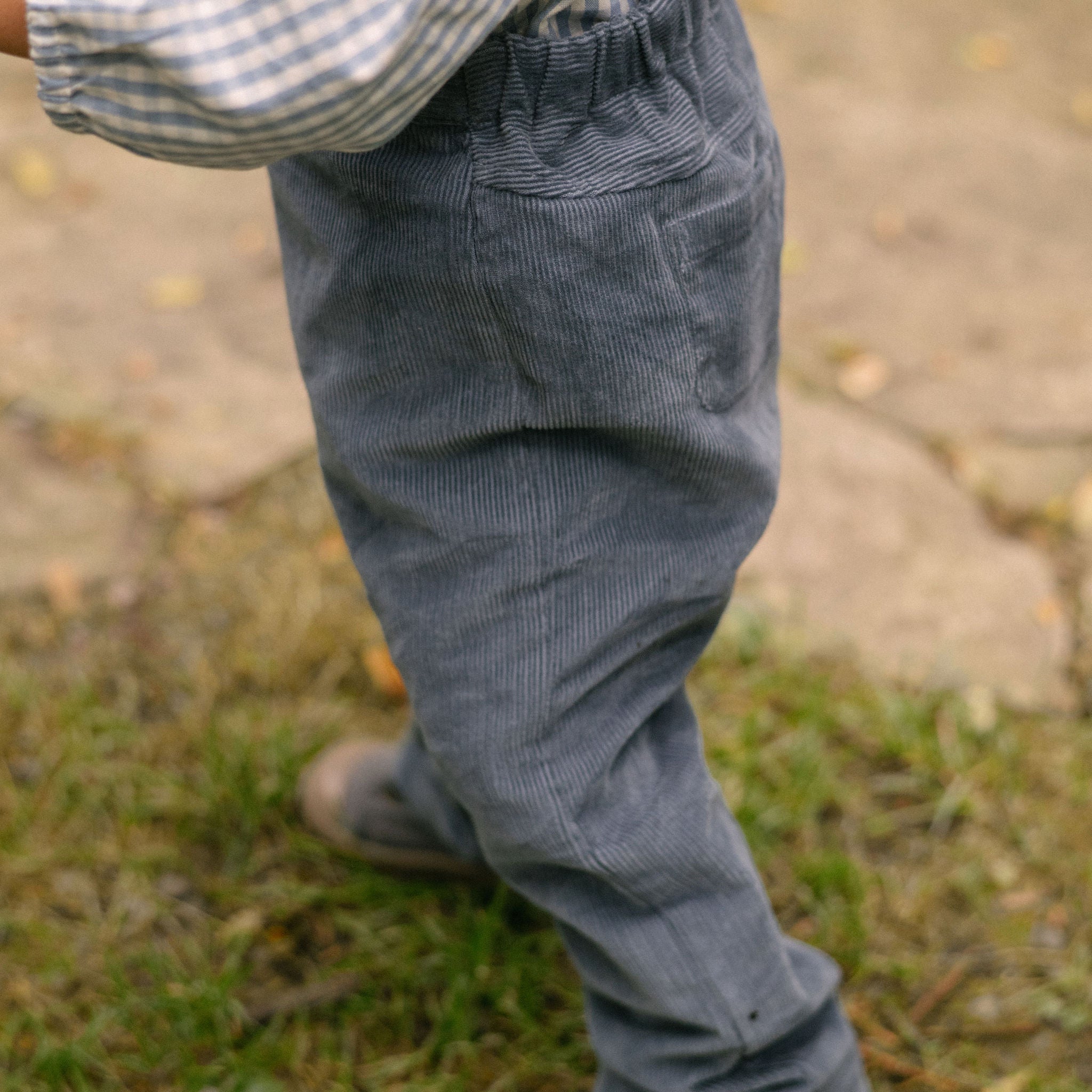 Corduroy Overall - Harbor- Side - On Model