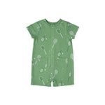 Short Sleeve Pocket Romper - Doubles Green