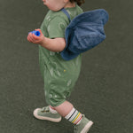 Short Sleeve Pocket Romper - Doubles Green