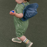 Short Sleeve Pocket Romper - Doubles Green