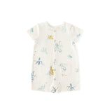 Pehr-Short Sleeve Toddler Pocket Romper-Octopus Oasis-1
