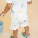 Pehr-Short Sleeve Toddler Pocket Romper-Octopus Oasis-3