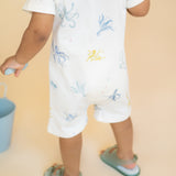 Pehr-Short Sleeve Toddler Pocket Romper-Octopus Oasis-3