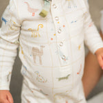 baby henley romper animal shuffle