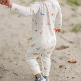 baby henley romper animal shuffle
