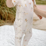 Pehr-Short Sleeve Kimono Romper-Jungle Gym-2