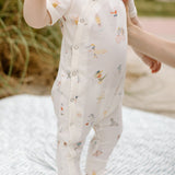 Pehr-Short Sleeve Kimono Romper-Jungle Gym-2