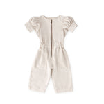 Pehr-Vintage Twill Toddler Puff Sleeve Jumpsuit-Natural-1