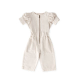 Pehr-Vintage Twill Toddler Puff Sleeve Jumpsuit-Natural-1