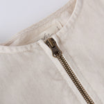 Pehr-Vintage Twill Toddler Puff Sleeve Jumpsuit-Natural-3