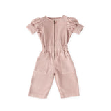 Pehr-Vintage Twill Toddler Puff Sleeve Jumpsuit-Peony-1